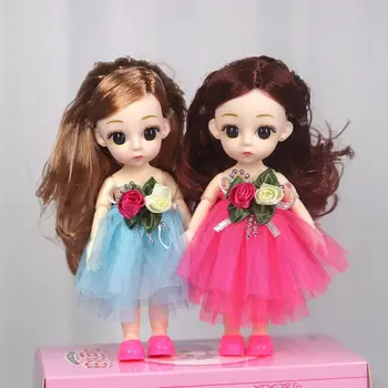 кукла 16 см Свадебное платье принцесса кукла Брелок подвеска Девочка семейная игрушка в подарок