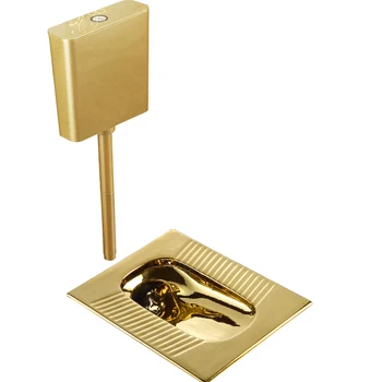 Автоматический скрытый датчик табурета, Золотой клапан для смыва унитаза, Инфракрасный клапан для смыва стульчика для горшков