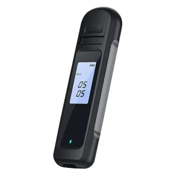 Цифровой алкотестер, портативный бесконтактный высокоточный тестер алкоголя, ЖК-дисплей, USB Перезаряжаемый анализатор