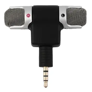 Высокопроизводительный портативный мини-микрофон с разъемом 3,5 мм, цифровой стереомикрофон для записи песен на мобильный телефон, караоке