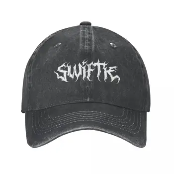 Бейсбольные кепки Swiftie Death Metal, Винтажный потертый деним, головные уборы для тура 