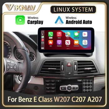 Автомагнитола Linux для Mercedes Benz E Class W207 C207 A207 Двухдверное Купе CarPlay Wireless Android Auto Multimedia carplay