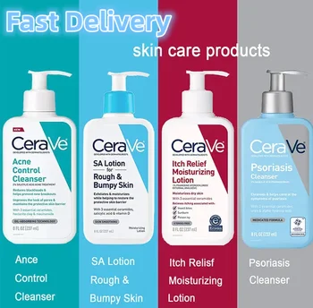 100% Оригинальное очищающее средство CeraVe с контролем масла 2% салициловой кислоты, Увлажняющее средство для мытья кожи без стимуляции