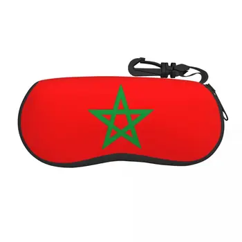 Футляр для очков с Флагом Марокко Студенческая коробка Коробка для хранения очков Защитная коробка для очков