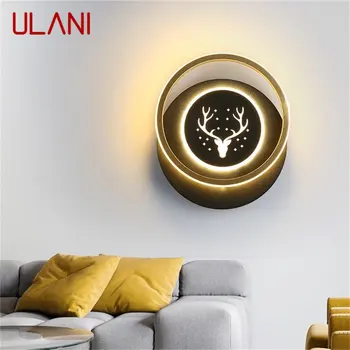 Настенный светильник ULANI Бра Современный креативный дизайн Головы Оленя Светодиодный для дома, спальни, гостиной