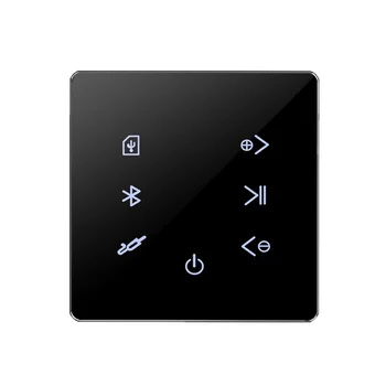 Усилитель Bluetooth в стене, USB, SD-карта, музыкальная панель, фоновая аудиосистема 