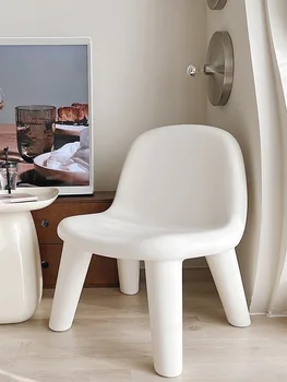 Шезлонг одноместный скандинавский дизайнерский диван-кресло wabi sabi wind net спинка дома знаменитостей маленький табурет стул в кремовом стиле