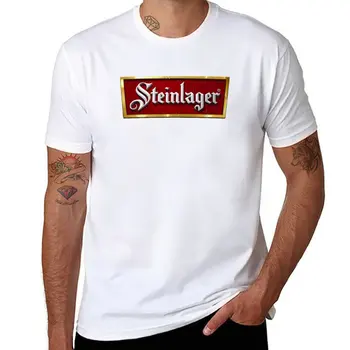 Новая футболка с логотипом Steinlager, футболки для мальчиков, индивидуальные футболки, футболки оверсайз, футболки для мужчин, хлопок