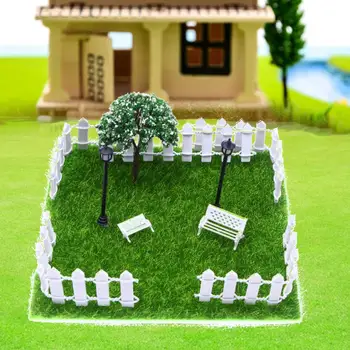 Миниатюрная садовая модель кукольного домика, украшение сада, Очаровательная Миниатюрная Садовая мебель, Травяной фонарь, набор для кукольного домика