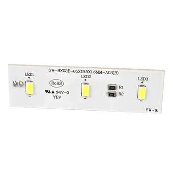 для холодильника MAGIC Chef LED Light Board Замена модуля светодиодной ленты для холодильника ZBE2350HCA DC12V SWBX02B Прямая поставка