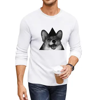 Новая длинная футболка Sausage Fox с животным принтом для мальчиков, футболка fruit of the loom, мужские футболки