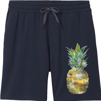Мужские шорты Tropical Pineapple 2018 с винтажным рисунком и принтом, Мужские крутые, черные, крутые, повседневные, из чистого хлопка, летние, на День рождения, крутые, f